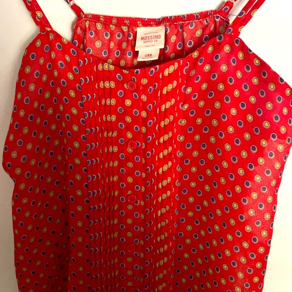 Red Patterned Top - Picture 3 of 7